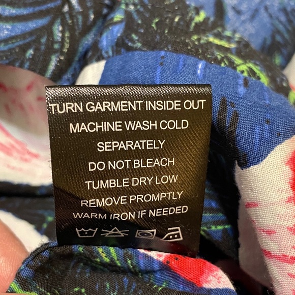 Tropical Flamingo Print Men's Casual Shirt - Picture 7 of 7